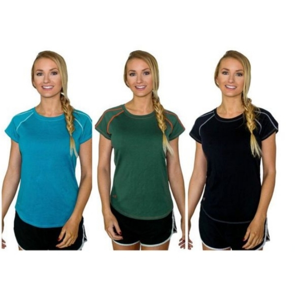 WoolX Merino Wool Short Sleeve Top Sophie Size X Small - Picture 13 of 15